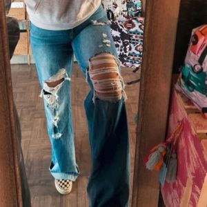 90s vintage loose fit jeans